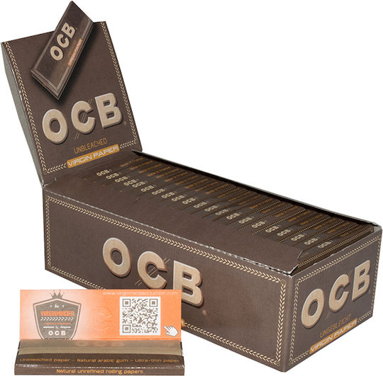 Ocb Virgin Χαρτάκια Στριφτού Τσιγάρου 50 φύλλα 50τμχ