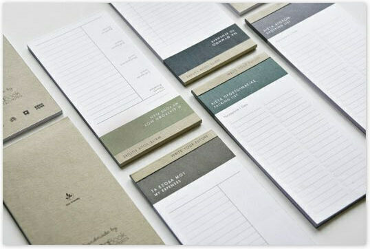 adBook Notepad 40 Sheets Ruled with Elastic White