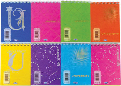 Skag University Notebook Spiral 90 Sheets Ruled (Μiscellaneous Designs/Colors)