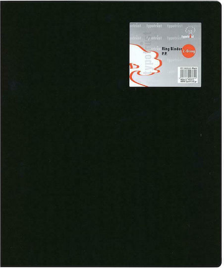 Typotrust Clipboard with 2 Rings 3/32 for Paper A4 (Μiscellaneous colours) 1pcs