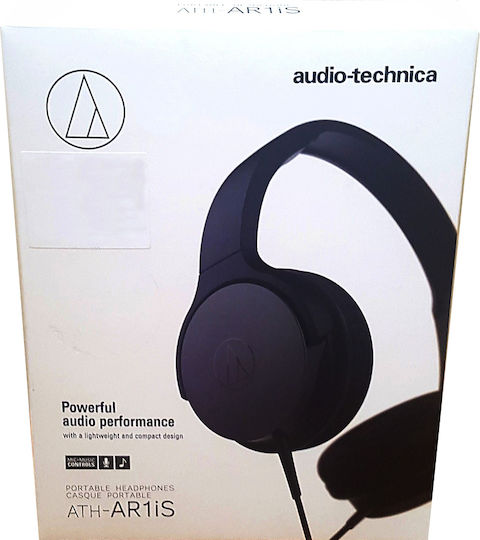 Audio Technica ATH-AR1iS Wired On Ear Headphones Black