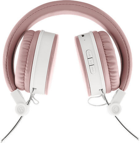 Streetz HL-BT402 Ασύρματα / Ενσύρματα On Ear Ακουστικά με 22 ώρες Λειτουργίας Ροζ