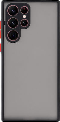 Lime Hardshell Camera Guard Back Cover Πλαστικό / Σιλικόνης Ανθεκτική Black with Red Keys (Galaxy S22 Ultra 5G)