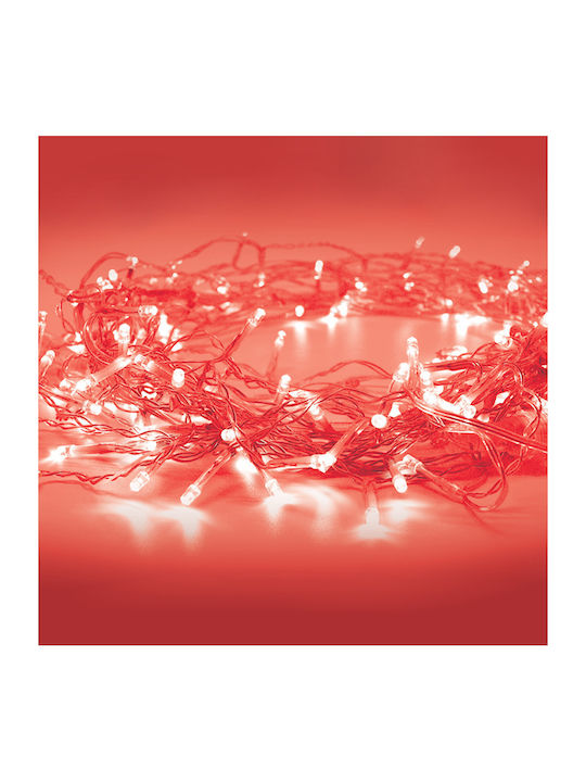 Christmas LED Light Red 2.20m Battery Aca