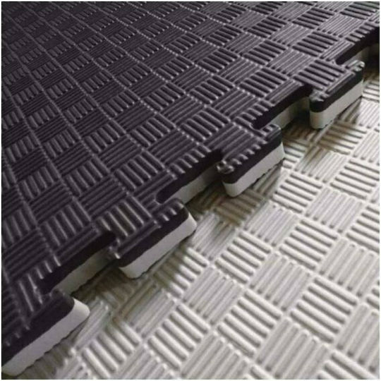 Viking Double Sided Black/Grey Puzzle Gym Mat 100x100x2.5cm 1 Piece