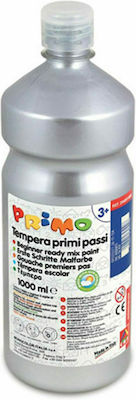 Primo Brillante Tempera Colour Paint Bottle 1000ml Silver 910