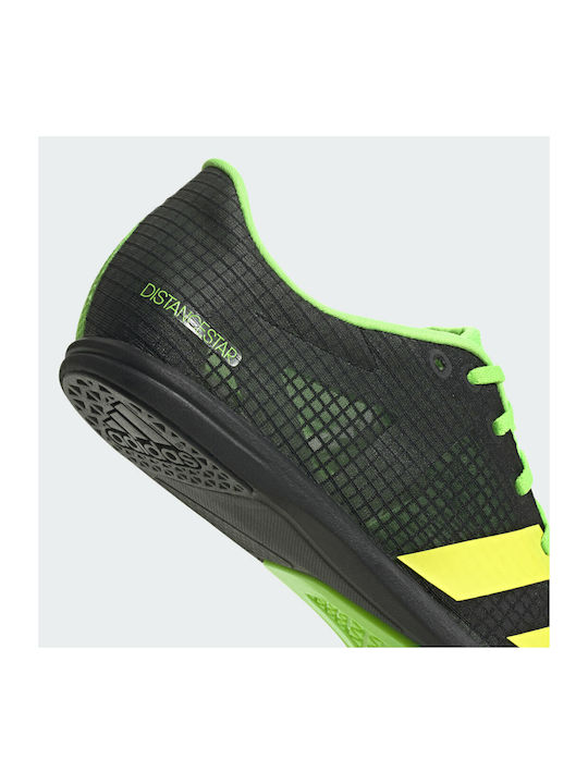 Distancestar Sport Shoes Spikes Core Black / Beam Yellow / Solar Green