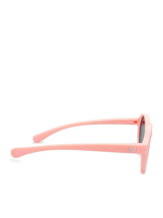 Izipizi D Round Kids Sunglasses with Polarized Lens Pastel Pink for 3-5 Years