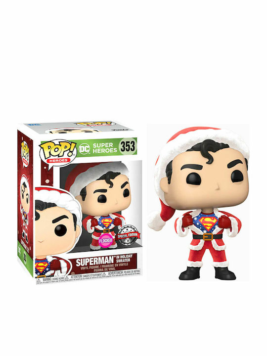 Funko Поп! Tees Филми: Superman (Малък) (С) С кадифена повърхност Специално издание