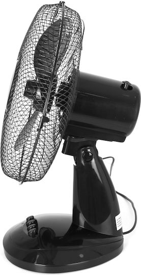 Zilan Επιτραπέζιος Ανεμιστήρας 30W Διαμέτρου 30.4cm Μαύρος