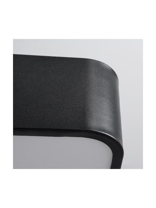 GloboStar Kamala Deckenleuchte 60cm Schwarz mit Integrierter LED und Fernbedienung