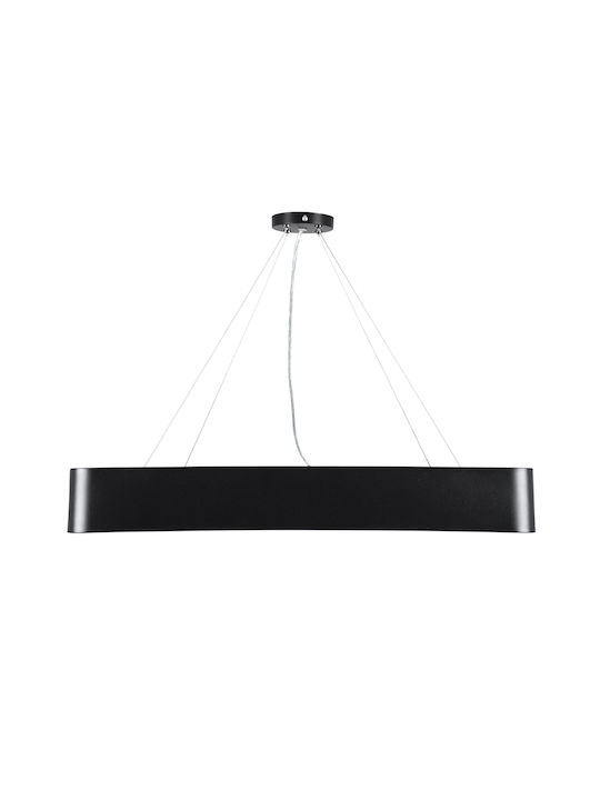 GloboStar Kamala Deckenleuchte 60cm Schwarz mit Integrierter LED und Fernbedienung