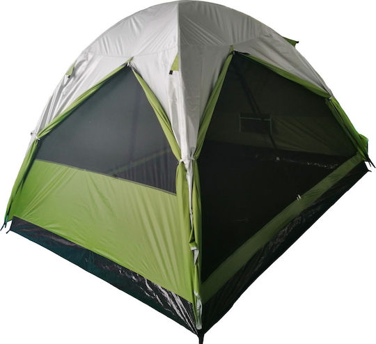 Camping Plus by Terra Comet 3P Summer Camping Tent Igloo Gray with Double Cloth for 3 People 210x210x140cm