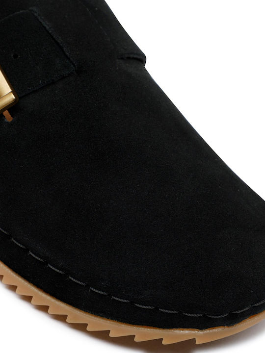 Brookleigh Flat Mules σε Μαύρο Χρώμα