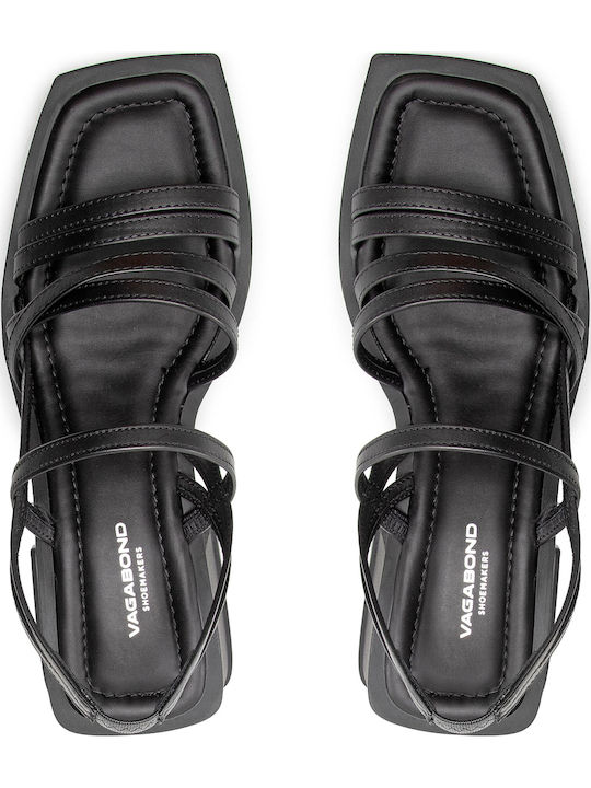 Hennie Leder Sandalen Schwarz