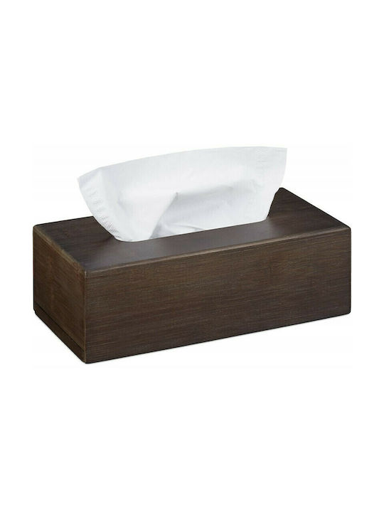 Relaxdays Θήκη για Χαρτομάντηλα Ξύλινη Καφέ 7.5x12x12cm 10023253