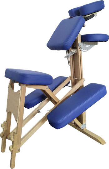 Medicin Wooden Portable Blue Massage and Physiotherapy Chair 85x57cm