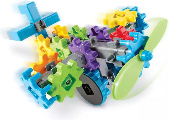 Learning Resources Пластмасова Конструктивна Игра Gears! Gears! Gears! Flight Gears за Деца 4+ години+ Години