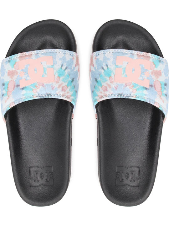 Platform Suede Women's Slides Light Blue