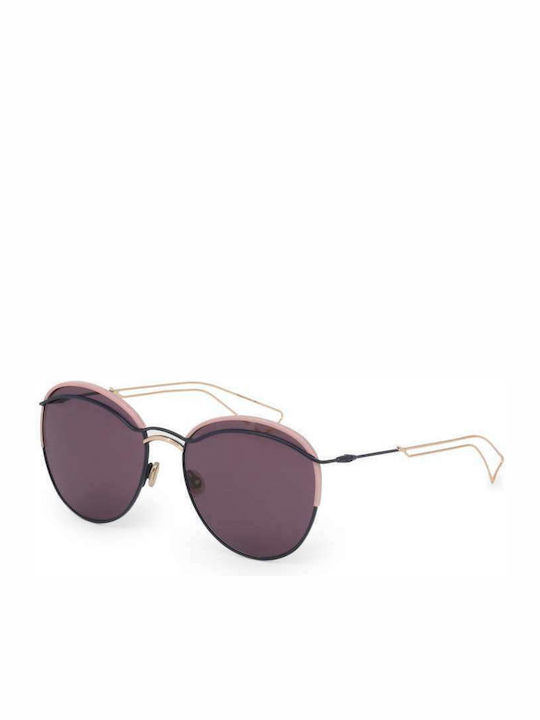 Dior Dioround O3O/C6 Women's Sunglasses with Pink Metal Frame and Pink Lens O3O/C6 O3O (C6)