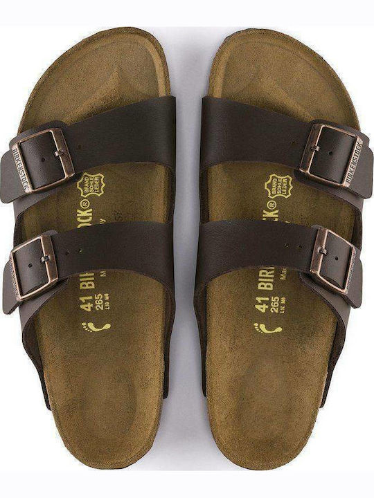 Arizona Birko-Flor Ανδρικά Σανδάλια Dark Brown Regular Fit