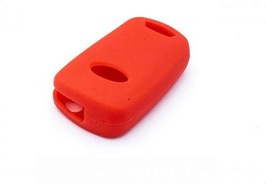 Silicone Car Key Cover Case Car Safety with 3 Buttons for Hyundai / Kia Red