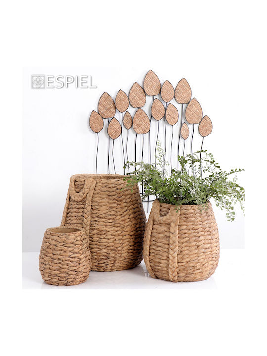 Espiel 3D Wall Decor Beige Made of Metal 66x3x78cm