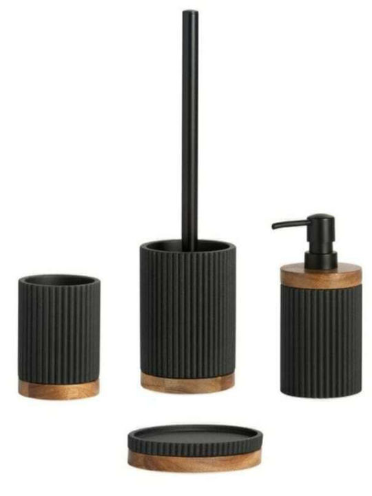 Andrea House Ceramic Toilet Brush Black