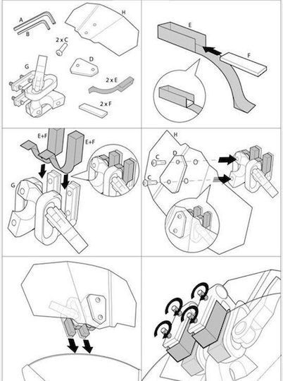 Motorcycle Windshield & Windscreen Visor Extender MTWCL1