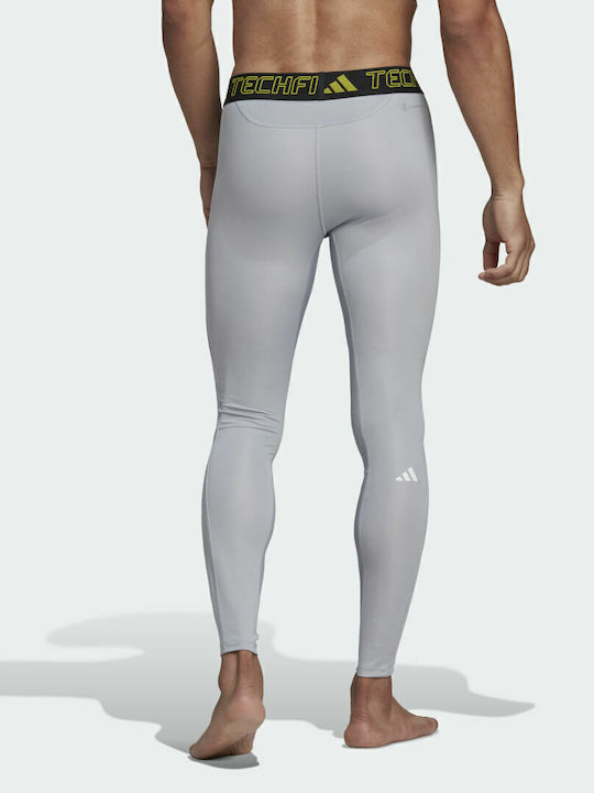 adidas Techfit Training Ανδρικό Αθλητικό Κολάν Compression Μακρύ Ασημί