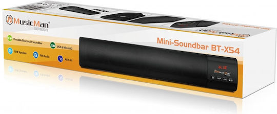 Technaxx BT-X54 Ηχείο Υπολογιστή με Bluetooth και Ισχύ 10W Μαύρο