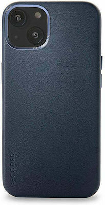 Decoded Core Leather / Silicone Back Cover Navy Blue (iPhone 13)