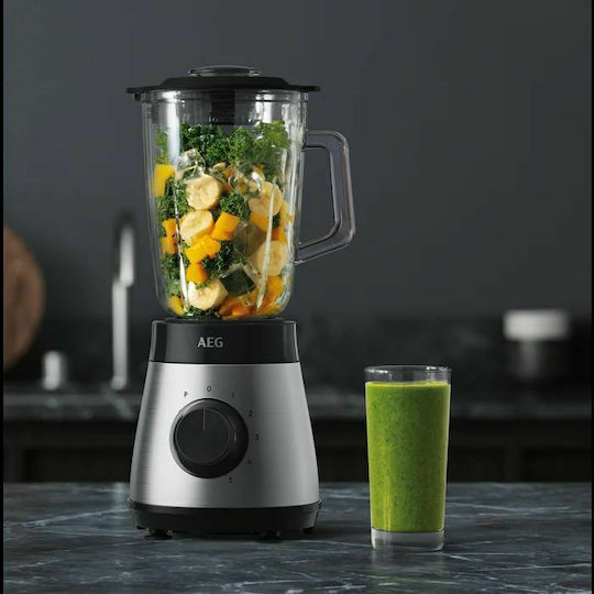 AEG Deli 4 Μπλέντερ με Πλαστική Κανάτα 1.5 lt 800W Inox