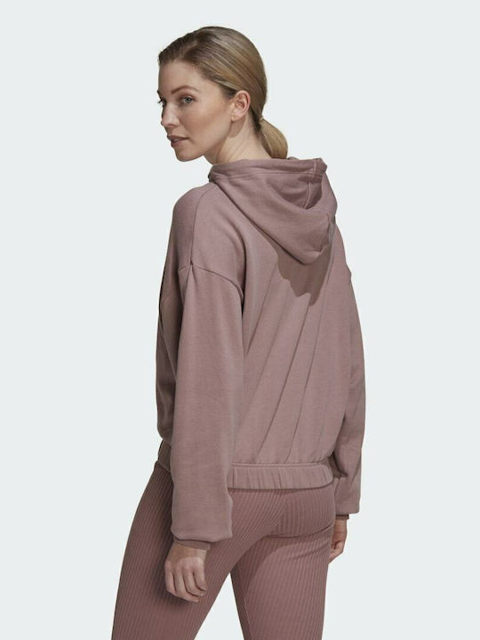 adidas Studio Lounge Sweatshirt Wonder Oxide with Hood