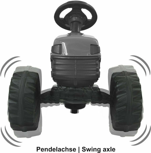 Fuß zu Boden mit Pedal Blau
