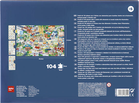 Παιδικό Puzzle Αστικό Τοπίο για 5+ Ετών 104pcs Apli Kids