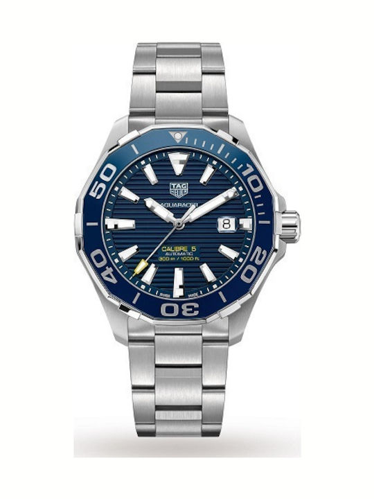 TAG Heuer Aquaracer Ceas Barbati 43mm Automat Cu Brățară Din Metal Argintie