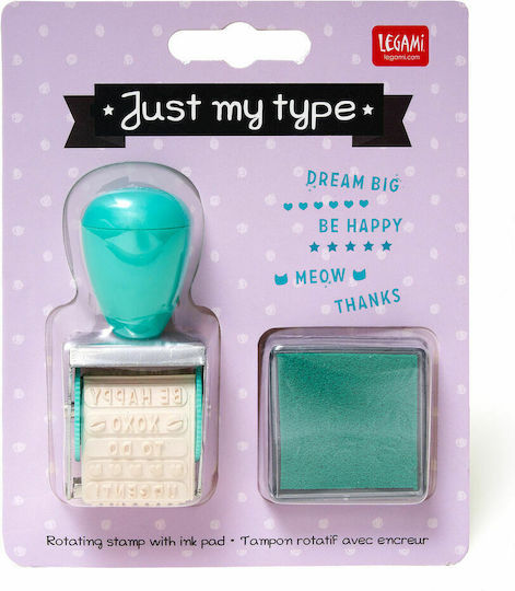 Legami Milano Σφραγίδες Just My Type - Rotating Stamp With Ink Pad