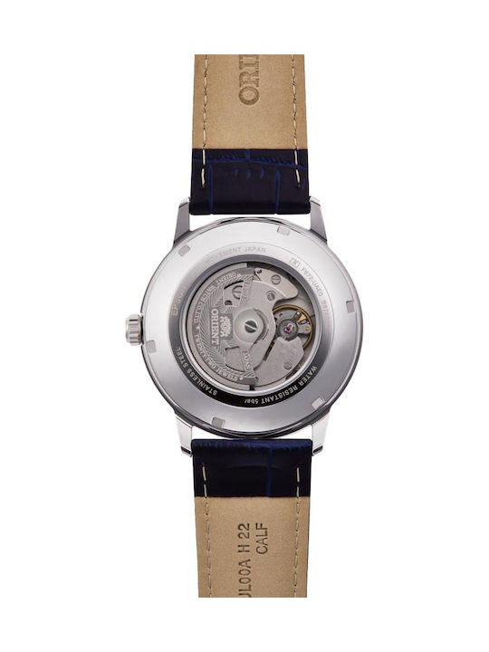 Orient Contemporary Men's Watch 42mm Automatic with Blue Leather Strap