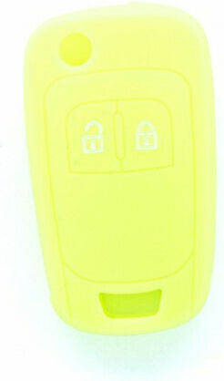 Husă Cheie Auto Car Safety Din Silicon Cu 2 Butoane Pentru Chevrolet Opel În Culoare Verde Neon