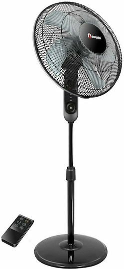 Inventor Pedestal Fan 50W with 40cm Diameter Remote Control Black