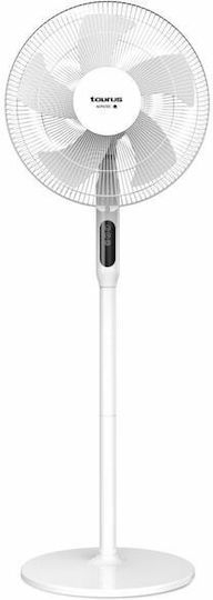 Taurus Ice Brise Ανεμιστήρας Ορθοστάτης 50W Διαμέτρου 40cm με Τηλεχειριστήριο Λευκός