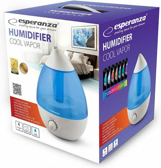 Esperanza Cool Vapor Humidifier 25W for Spaces 40m²