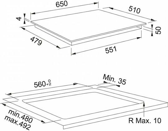 Franke Smart FSM 654 I B BK Smart Επαγωγική Εστία Αυτόνομη 65x51εκ.
