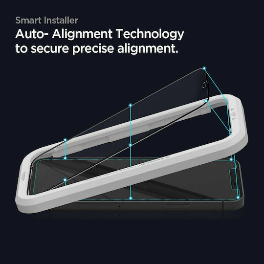 Spigen AlignMaster Full Face Tempered Glass Μαύρο (Galaxy M53 5G)