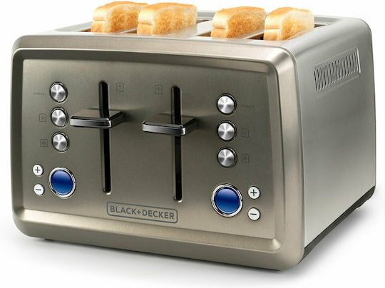 Black & Decker BXTO1960E ES9600120B Тостер 4 слота 1960W Черен