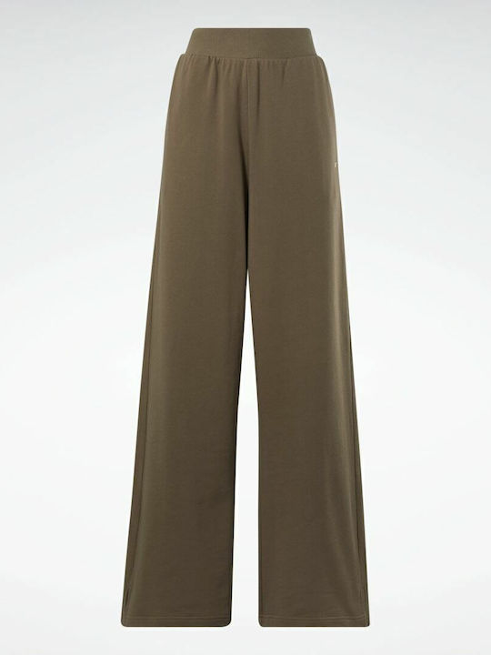 High Waist Sweatpants Wide Velvet Trek Grey