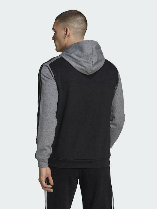 Adidas Essentials Men's Sweatshirt with Hood and Pockets Black