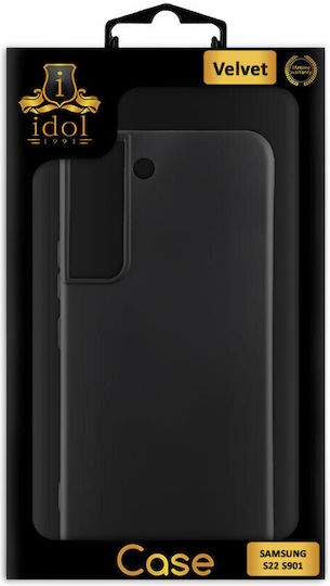 Idol 1991 Velvet Back Cover Σιλικόνης Μαύρο (Galaxy S22 5G)