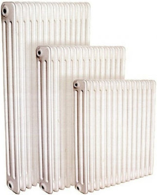 Μεταλλουργία Αττικής Classic Akan Radiator Body Three Columns III/655 14 Slices White